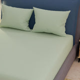 Sábana Ajustable My House Verde Claro Fondo Entero Para Cama Doble 140 X 190 Cm - Sabanas | Bylmo