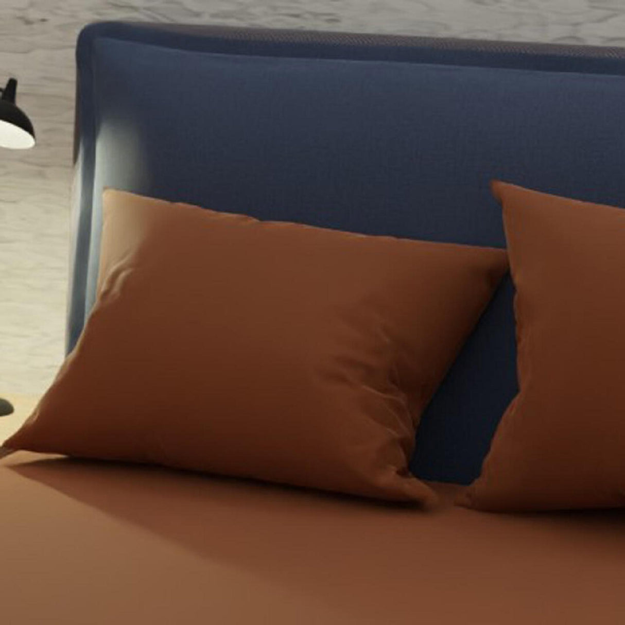 Sábana Ajustable My House Terracota Fondo Entero Para Cama Doble 140 X 190 Cm - Sabanas | Bylmo