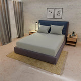 Sábana Ajustable My House Gris Medio Fondo Entero Para Cama Doble 140 X 190 Cm - Sabanas | Bylmo