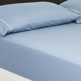 Sábana Ajustable Básica Azul Cielo Fondo Entero Para Cama Queen 160 X 190 Cm - Sabanas | Bylmo