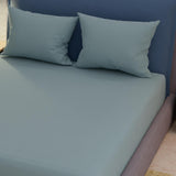 Sábana Ajustable My House Gris Azulado Fondo Entero Para Cama Doble 140 X 190 Cm - Sabanas | Bylmo