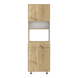Alacena Orion Duna y Blanco 50.3x200cm con Un Cajón - Alacenas y Muebles Microondas | Bylmo