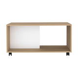 Mesa de Centro Patrick Fresno Europeo 92x45.1cm Rectangular con Patas - Mesas de Centro | Bylmo
