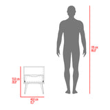 Mesa de Noche Wenden Plomo y Blanco 40x53cm con Patas - Mesas de Noche | Bylmo