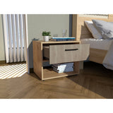 Mesa de Noche Alana Duna y Bardolino 53x45.9cm con Patas - Mesas de Noche | Bylmo