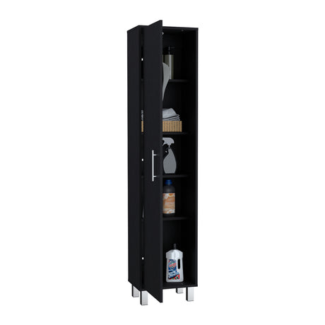 Mueble de Aseo Laska Wengue 40x180cm con Cuatro Cajones - Muebles de Aseo y Ropas | Bylmo