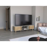Rack de TV Shawnee Fresno Europeo y Capri 200x50cm para TV Hasta 75 pulgadas - Muebles de TV | Bylmo