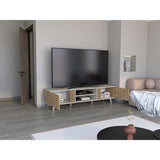 Rack de TV Shawnee Fresno Europeo y Capri 200x50cm para TV Hasta 75 pulgadas - Muebles de TV | Bylmo