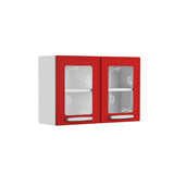 Mueble Superior Rojo 80x52cm con Tres Puertas - Muebles Superiores | Bylmo