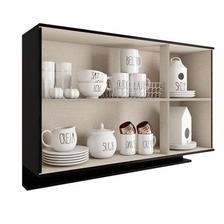 Mueble Superior Negro 120x79.5cm con Tres Puertas - Muebles Superiores | Bylmo