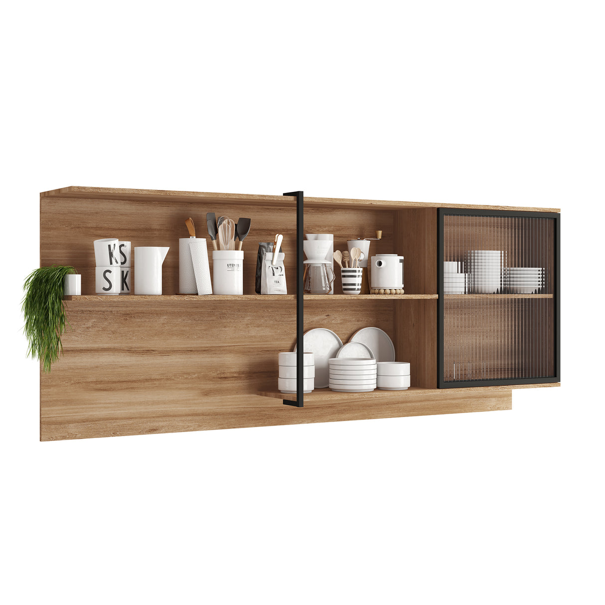 Mueble Superior Freijo 200x79.5cm con Cuatro Cajones - Muebles Superiores | Bylmo