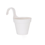 Matera Balcony Capri Solo Blanco 20x28cm Cónica Para Barandas - Materas y Macetas | Bylmo