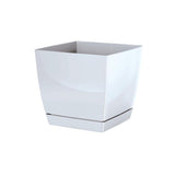 Matera Coubi Square Blanco 21x19.2cm Cuadrada De Escritorio - Materas y Macetas | Bylmo