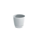 Matera Ratolla Round Blanco 19x16.5cm Cónica De Escritorio - Materas y Macetas | Bylmo