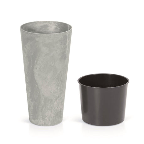 Matera Tubus Beton Gris Concreto 30x57.2cm Cónica Tradicionales De Piso - Materas y Macetas | Bylmo