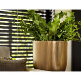 Matera Conic Round Groove Oro 24x21cm Cónica De Escritorio - Materas y Macetas | Bylmo