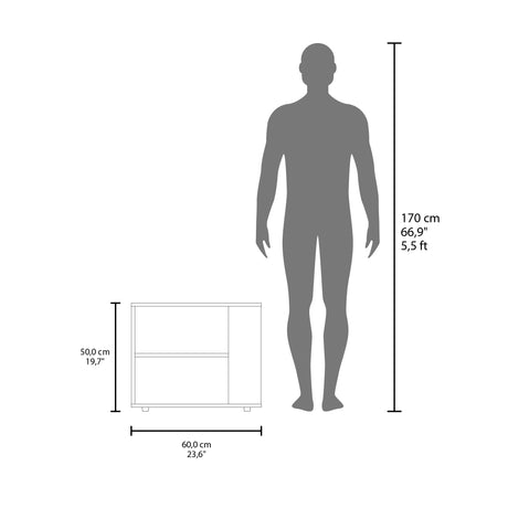 Mesa Auxiliar Garden Blanco 60x50cm Rectangular con Patas - Mesas Auxiliares | Bylmo