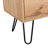 Cajonera Concept Duna Wengue 80.6x73.6cm con Tres Cajones y Patas - Cajoneras y Comodas | Bylmo
