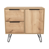 Cajonera Concept Duna Wengue 80.6x73.6cm con Tres Cajones y Patas - Cajoneras y Comodas | Bylmo