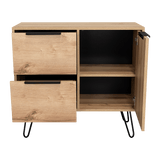 Cajonera Concept Duna Wengue 80.6x73.6cm con Tres Cajones y Patas - Cajoneras y Comodas | Bylmo