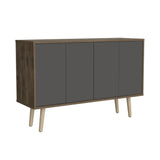Bifera Oslo Bellota Plomo 117.1x77.6cm con Patas y Cuatro Compartimientos - Bifes y Arrimos | Bylmo