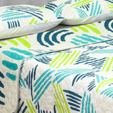 Cubrelecho Doble Faz Style Blanco Para Cama Doble 140 X 190 Cm de Líneas Entrelazadas - Tendidos y Cubrelechos | Bylmo