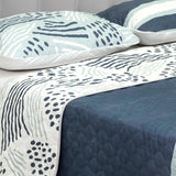 Cubrelecho Doble Faz Style Blanco Para Cama Queen 160 X 190 Cm de Puntos - Tendidos y Cubrelechos | Bylmo
