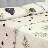 Cubrelecho Doble Faz Style Rosa Claro Para Cama Queen 160 X 190 Cm de Flores - Tendidos y Cubrelechos | Bylmo