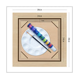 Kit Cuadro para Pintar Colibrí en MDF 30x30cm con Acrílicos y Pincel - Cuadros | Bylmo