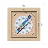 Kit Cuadro para Pintar Gatos en MDF 30x30cm con Acrílicos y Pincel - Cuadros | Bylmo