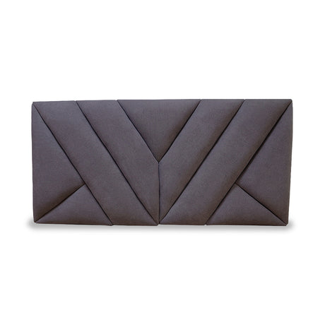 Cabecero Hug Gris Oscuro 100x60cm en la Pared Para Cama Sencilla - Cabeceros | Bylmo