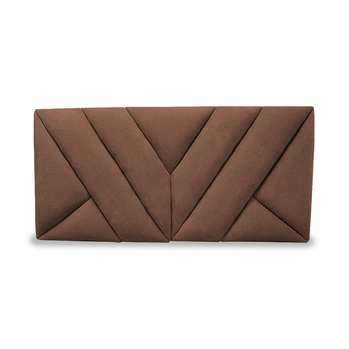 Cabecero Hug Marron 100x60cm en la Pared Para Cama Sencilla - Cabeceros | Bylmo