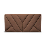 Cabecero Hug Marron 100x60cm en la Pared Para Cama Sencilla - Cabeceros | Bylmo