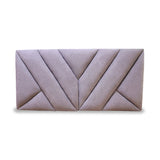 Cabecero Hug Gris Claro 140x60cm en la Pared Para Cama Semidoble - Cabeceros | Bylmo