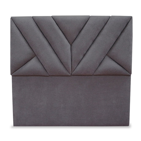 Cabecero Hug Gris Oscuro 160x115cm a la Estructura de la Cama Para Cama Queen - Cabeceros | Bylmo