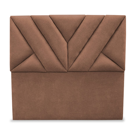 Cabecero Hug Marron 160x115cm a la Estructura de la Cama Para Cama Queen - Cabeceros | Bylmo