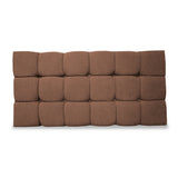 Cabecero Michel Marron 100x60cm en la Pared Para Cama Sencilla - Cabeceros | Bylmo
