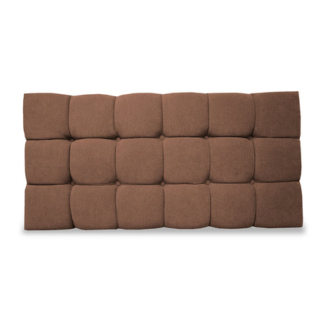 Cabecero Michel Marron 100x60cm en la Pared Para Cama Sencilla - Cabeceros | Bylmo