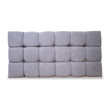 Cabecero Michel Gris Claro 120x60cm en la Pared Para Cama Semidoble - Cabeceros | Bylmo