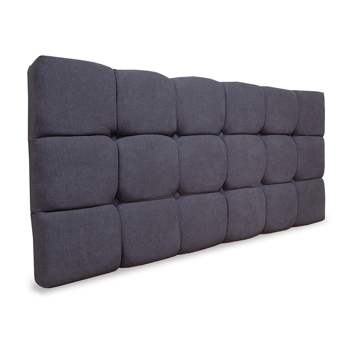 Cabecero Michel Gris Oscuro 200x60cm en la Pared Para Cama King - Cabeceros | Bylmo