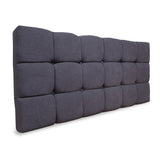 Cabecero Michel Gris Oscuro 200x60cm en la Pared Para Cama King - Cabeceros | Bylmo