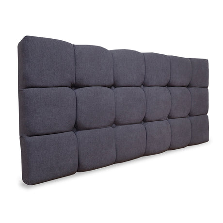 Cabecero Michel Gris Oscuro 200x60cm en la Pared Para Cama King - Cabeceros | Bylmo