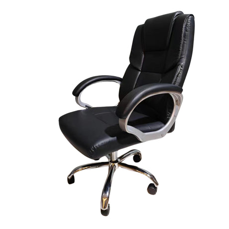 Silla Gerencial Zurich 2024 Negro 53x110cm Con Espaldar - Sillas de Oficina | Bylmo