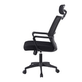 Silla de Oficina Saravena 2024 Negro 50x118cm Con Espaldar y Soporte Lumbar - Sillas de Oficina | Bylmo