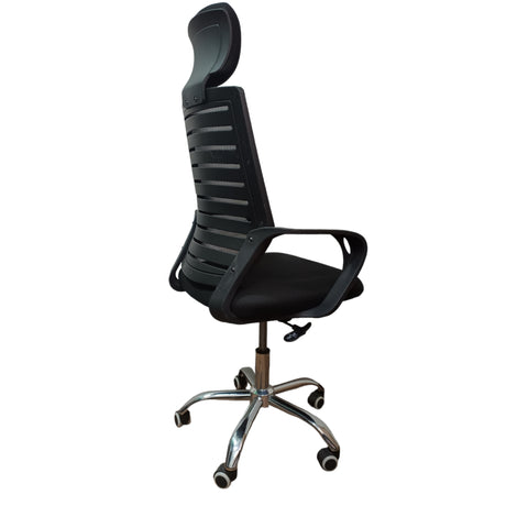 Silla de Oficina Collins 2024 Negro 48x115cm Con Espaldar - SILLAS DE OFICINA | Bylmo