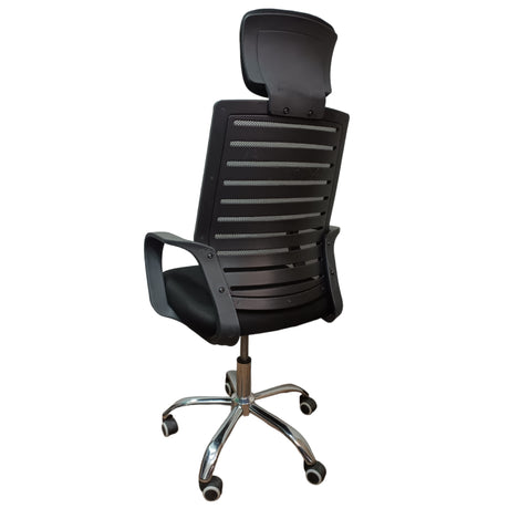 Silla de Oficina Collins 2024 Negro 48x115cm Con Espaldar - SILLAS DE OFICINA | Bylmo