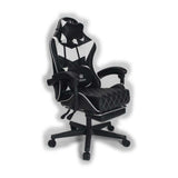 Silla Gamer Sakai 2024 Negra Blanco 55x135cm Con Espaldar Reclinable y Soporte Lumbar - SILLAS DE OFICINA | Bylmo