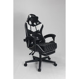Silla Gamer Sakai 2024 Negra Blanco 55x135cm Con Espaldar Reclinable y Soporte Lumbar - SILLAS DE OFICINA | Bylmo