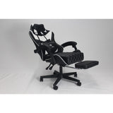 Silla Gamer Sakai 2024 Negra Blanco 55x135cm Con Espaldar Reclinable y Soporte Lumbar - SILLAS DE OFICINA | Bylmo