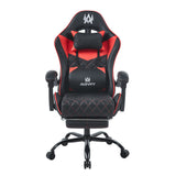 Silla Gamer Sakai 2024 Negra Rojo 55x135cm Con Espaldar Reclinable y Soporte Lumbar - Sillas de Oficina | Bylmo